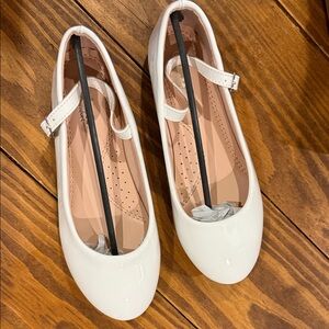 Link White Kids Dress Shoes